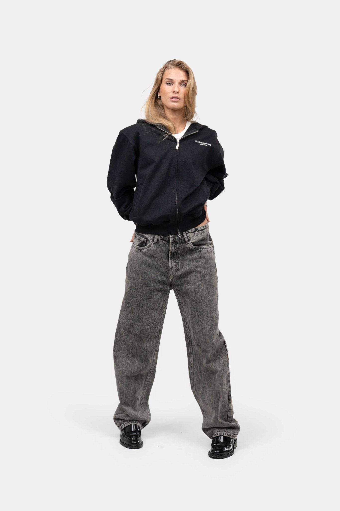 UNMARKED Zip-Hoodie Sort | Skagen-clothing.dk